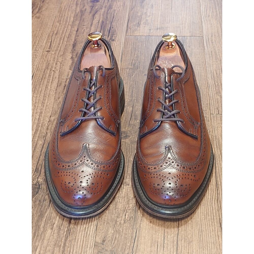 Florsheim Imperial V Cleat Longwing Oxford Men's Size 10D Brown 75676 Vintage